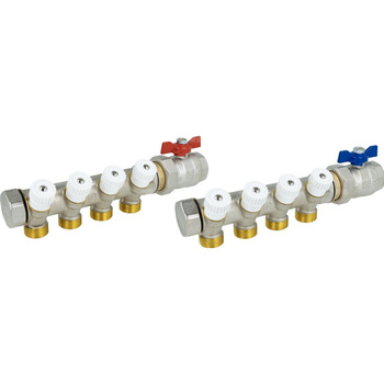 Zestaw podstawowy rozdzielacza do wody użytkowej ADM 214, G1'', 4 punkty poboru