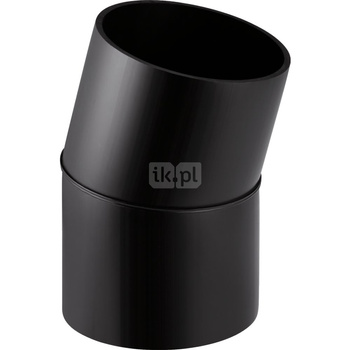 Długi łuk 15' GEBERIT HDPE, PE / polietylen, 200 mm, DN 200 x 200 mm x DN 200 (króciec)