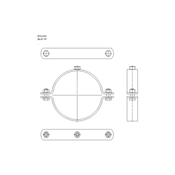 Obejma mocująca tryskaczowa NICZUK DN 267-273 mm 10-PP