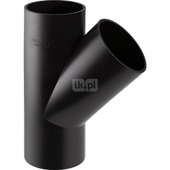Trójnik GEBERIT HDPE 45' PE 90 mm x 40 mm x 90 mm (króciec z tworzywa sztucznego do spawania/zgrzewaniania x króciec z tworzywa sztucznego do spawania/zgrzewaniania x króciec z tworzywa sztucznego do spawania/zgrzewaniania)