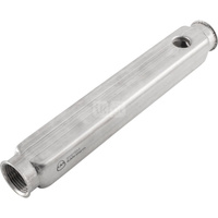 Belka ze stali nierdzewnej z otworem na odpowietrznik rozstaw 50 mm - 6 obwodów