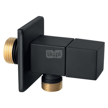 Zawór wodny FERRO QUADRO, czarny GZ 1/2'' x GZ 3/8''