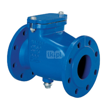 Zawór zwrotny kołnierzowy, zamknięcie klapowe, typ 405, Pnom 1,6 MPa, DN 100