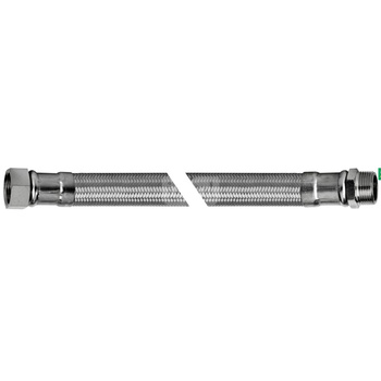 Wąż elastyczny przyłączeniowy QIK stal nierdzewna, 6/4'' x 6/4'', dł. 400 mm, GW x GZ z oplotem