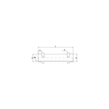 Przedłużka RUMET mosiądz 3/4'' x 3/4'' (GZ), 110 mm