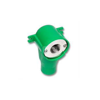 Kolano 90' SANHA NiroTherm Press ścienne w izolacji dwuczęściowy, stal nierdzewna, 15 mm x 1/2'' (zw x GW)