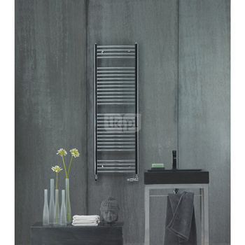 Grzejnik Zehnder Virando ABC-080-060 - 600 mm, Kolor (Code0008) Chrom galwanizowany, Typ złącza Code S039, Konsole ścienne towel radiator, Kolor mocowania (CodeRADC) Kolor grzejnika, Ilość zest naściennych 3