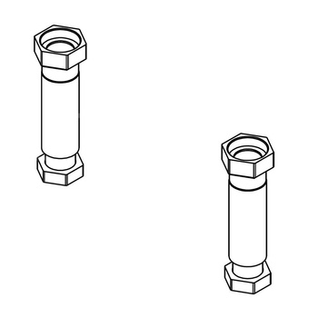 Komplet 2 szt. łączników kocioł - sprzęgło V2 (150-180)