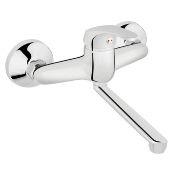 Bateria umywalkowa ścienna FERRO BASIC, chrom