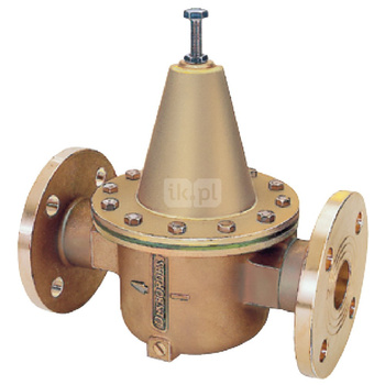 Zawór redukcyjny kołnierzowy, zakres regulacji ciśnienia za zaworem: 1,0 do 6,0 bar typ 10TER DN 65