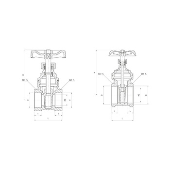 Zawór wodny PERFEXIM PHA-022 GW 2 1/2'' x GW DN 65