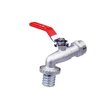 Zawór kulowy PERFEXIM PHA-009 mosiądz niklowany czerpalny, PN16 3/4'' GZ x przyłącze do węża, uchwyt: dźwignia