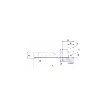 Tuleja zanurzeniowa RUMET z dociskiem - lutowana Mosiądz 1/2'' 6 mm L=250