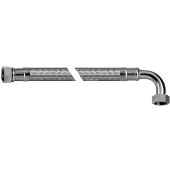 Wąż elastyczny przyłączeniowy QIK stal nierdzewna, 3/4'' x 3/4'', dł. 1500 mm, GW x GW (przyłącze kątowe) z oplotem