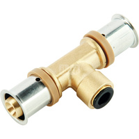 Trójnik mosiężny Press/Click - 16/8/17