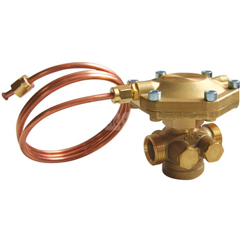 Regulator ciśnienia różnicowego HERZ 4002 FIX, mosiądz DN 40, zakres przepł. 23 kPa