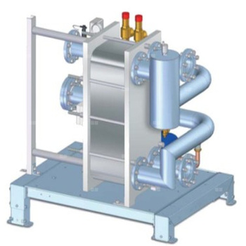 Zestaw bezpieczeństwa w komplecie z pompą i płytowym wymiennikiem ciepła do kotłów 250-350 kW
