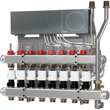 Rozdzielacz SGC, 12 connections, ICON controller 230V, flow meter, zone valve
