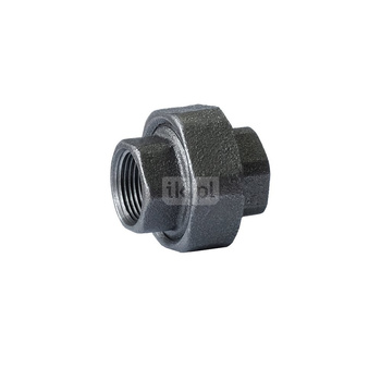 Dwuzłączka nakrętna płaska czarna 2 1/2'' U1 STRONG
