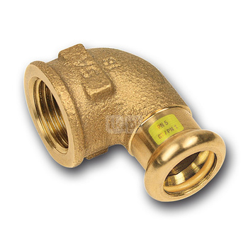 Kolano 90' SANHA Press Gas, Cu, 28 mm x 3/4'' (zw x GW)