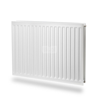 Grzejnik płytowy typ 20 higieniczny PURMO Hygiene H wym. 450 x 1200 mm, kolor biały, moc 1036 W, front Profilowany