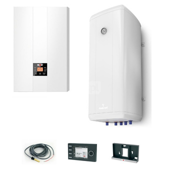 Pakiet - Kocioł gazowy jednofunkcyjny WOLF FGB-24 kondensacyjny wiszący 5.3 - 20.7 kW + Czujnik c.w.u. + RegulatorBM-2 + Zasobnik c.w.uVulcan 120L wiszący