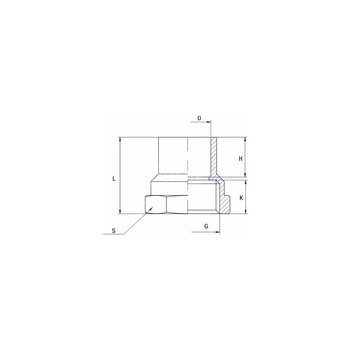 Mufa lut RUMET Mosiądz 3/4'' x 28 mm (GW)