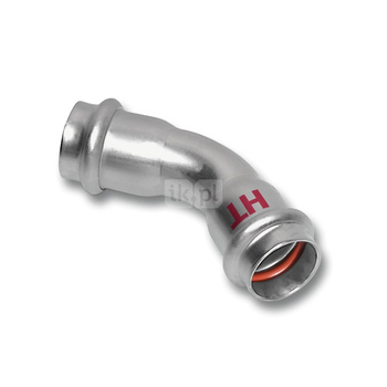 Łuk 45' SANHA NiroSan Press Industry, stal nierdzewna, 42 mm (zw x zw)