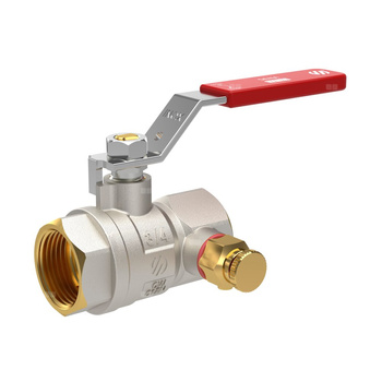 SENA VA30 zawór kulowy 1 1/2'' GW spust ODPOWIETRZ dźwignia INOX