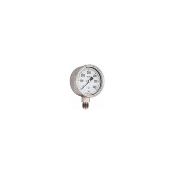 Manometr z rurką Bourdona AFRISO RF chemiczny -1/0 bar G1/2B radialne fi 160 mm, kl. 1,0%