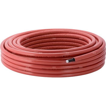 Rura ML Geberit Mepla, okrągła izolowana, czerwona, w zwojach d26 L25m 6mm