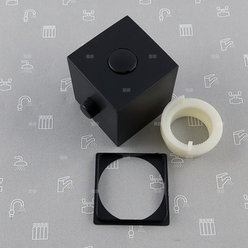 Uchwyt regulacji temperatury wody do baterii natryskowej termostatycznej LOGON BLACK