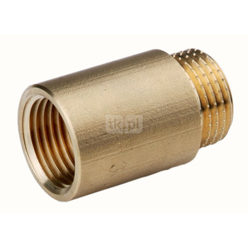 Przedłużka FERRO, mosiądz (żółta), 3/4'' (GZ x GW), 15 mm