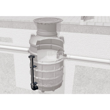 Opróżnianie bezpośrednie do separatorów tłuszczu - przyłącze prawe