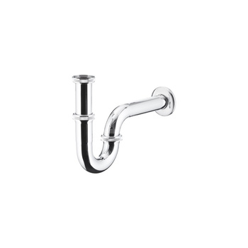 Syfon rurowy KFA Armatura mosiądz chrom 32 x 250 mm + rozetka