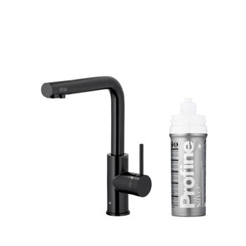 DUERO PURE BASIC BATERIA KUCHENNA Z FUNKCJĄ FILTRACJI WODY, CZARNA + ZESTAW FILTRUJĄCY PROFINE SILVER S
