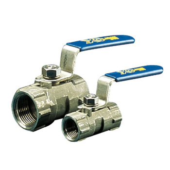 Zawór odcinający kulowy z napędem ręcznym, przyłącza: gwint wewnętrzny, korpus jednoczęściowy, typ X1666, Pnom 6,3 MPa, 1/4"