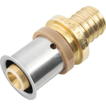 Łącznik mosiężny przejściowy ultraPRESS/Push - 16/18x2.0