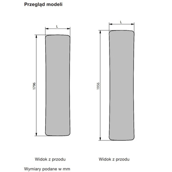 Grzejnik płytowy ZEHNDER Folio wym. 1956 x 540 mm, kolor biały RAL9016, moc 807 W
