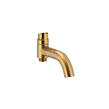 Wylot wannowy MOZA do bat. termostatycznej natryskowej z deszczownicą, brushed gold