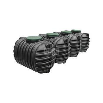 CRISTALL QUATRO Zbiornik na wodę deszczową 10600 /11200L z pokrywami D600 - plastikowy Zbiornik na wodę deszczową, zbiornik na deszczówkę , zbiornik retencyjny, zbiornik z tworzywa , szambo