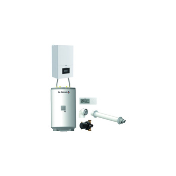 Pakiet - Kocioł gazowy jednofunkcyjny DE DIETRICH MCR4 19 kondensacyjny wiszący 2.5 - 20.7 kW+ Zestaw powietrzno-spalinowyKoncentryczny PP/Alu fi 60/100 + RegulatorAD248P + Zasobnik c.w.uAQUAvie125 + Filtr magnetyczny XS90