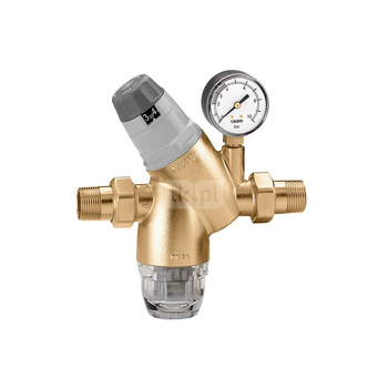 Regulator ciśnienia CALEFFI 5351 mosiądz, GZ 3/4'', 25 bar z manometrem