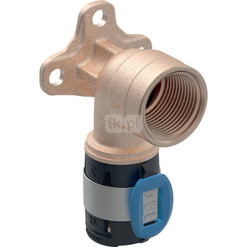 Kolano 90' GEBERIT FlowFit, brąz bezołowiowy, 1/2'' x 20 mm (GW x łącznik zaprasowywany), 36 mm