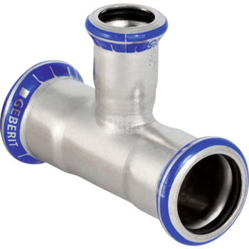 Trójnik GEBERIT Mapress Edelstahl redukcja stal nierdzewna 42 mm x 28 mm x 42 mm MZ