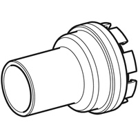 Króciec odpływowy, do zestawu odpływowego do brodzików Geberit d90: d40mm