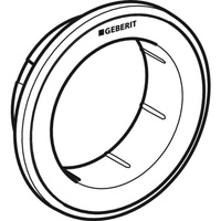 Rozetka Geberit do zdalnego uruchamiania spłukiwania typ 10, okrągły, przycisk meblowy: Rozetka: czarna, Pierścień ozdobny: chrom błyszczący