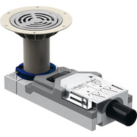 Odpływ podłogowy Geberit do prysznica do okładzin podłogowych z winylu (PVC), do wysokości jastrychu przy wpuście 94–114 mm: d=40mm