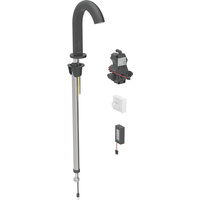 Bateria umywalkowa Geberit Piave, stojąca, zasilanie bateryjne, do podtynkowej skrzynki funkcyjnej, z mieszaczem, czarny mat