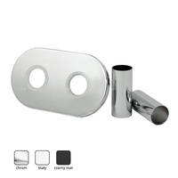 ZMO1 Zestaw maskujący do grzejników z rozetą owalną i tulejami, chrom